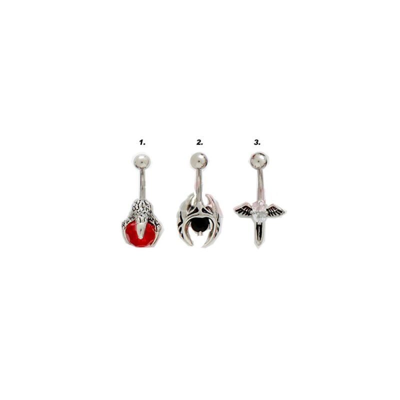 Bauchnabelpiercing Okkult diverse Modelle