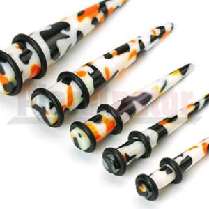 Set 5 Stück Expander/Dehnstab mit Leopardenmuster 4 - 10 mm Acryl