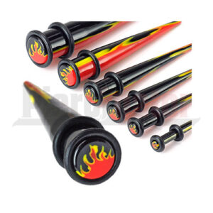 Expander/Dehnstab UV Flame Flamme 4 - 10 mm Acryl