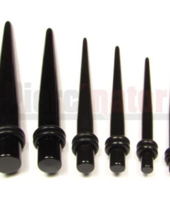 Expander Dehnstab Schwarz von 3,2 mm bis 10 mm Acryl