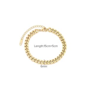 Edles 18K vergoldetes Edelstahl-Armband – klassisch, robust und perfekt für jeden Look.